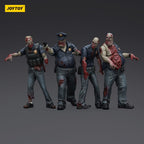 Productafbeelding Zombie Dark Source actiefiguren 4-pack Police (Male) 8 cm