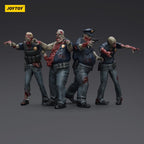 Productafbeelding Zombie Dark Source actiefiguren 4-pack Police (Male) 8 cm