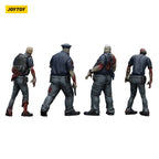 Productafbeelding Zombie Dark Source actiefiguren 4-pack Police (Male) 8 cm