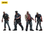 Productafbeelding Zombie Dark Source actiefiguren 4-pack Police (Male) 8 cm