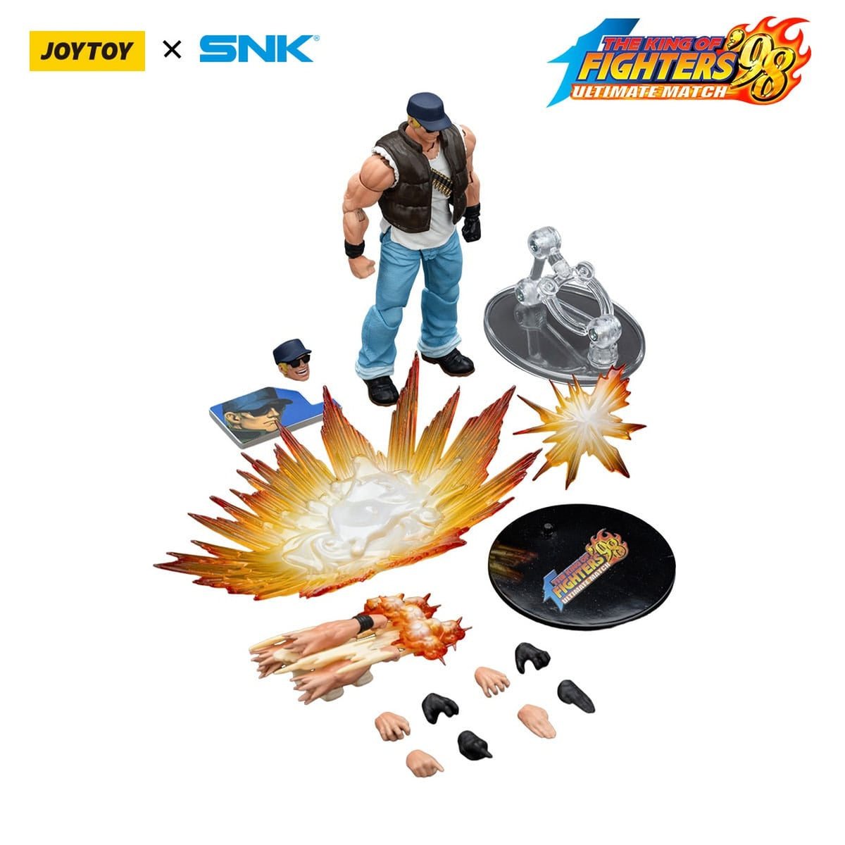 Productafbeelding The King Of Fighters '98 actiefiguur Hero Team Clark Still 12 cm