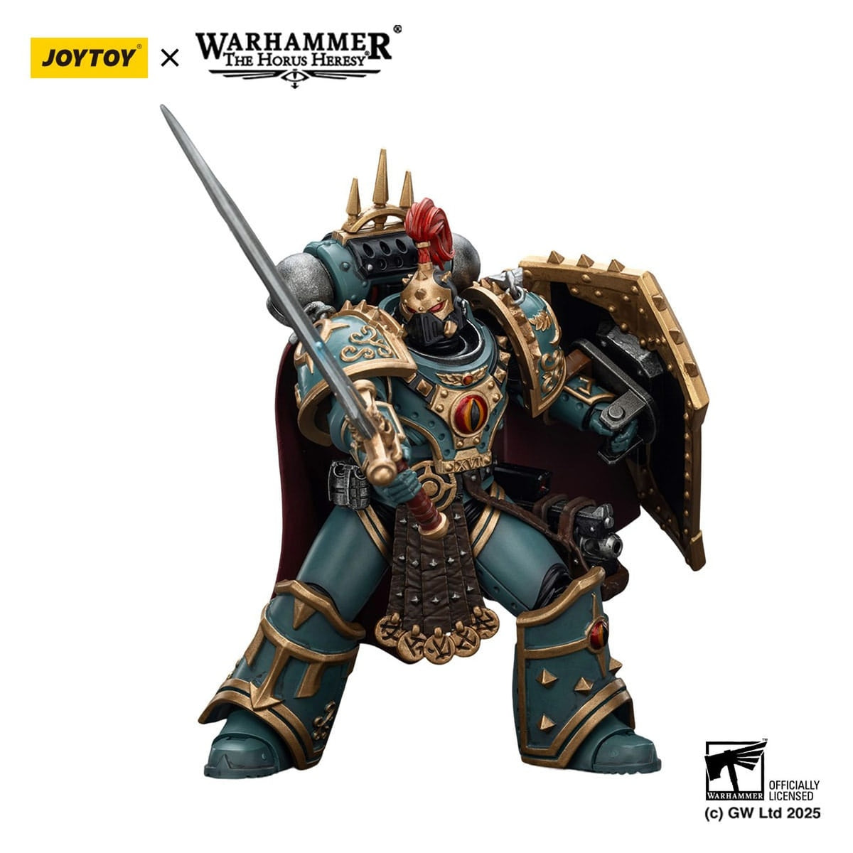 Productafbeelding Warhammer The Horus Heresy actiefiguur Sons of Horus Little Horus Aximand Captain of the 5th Company 20 cm