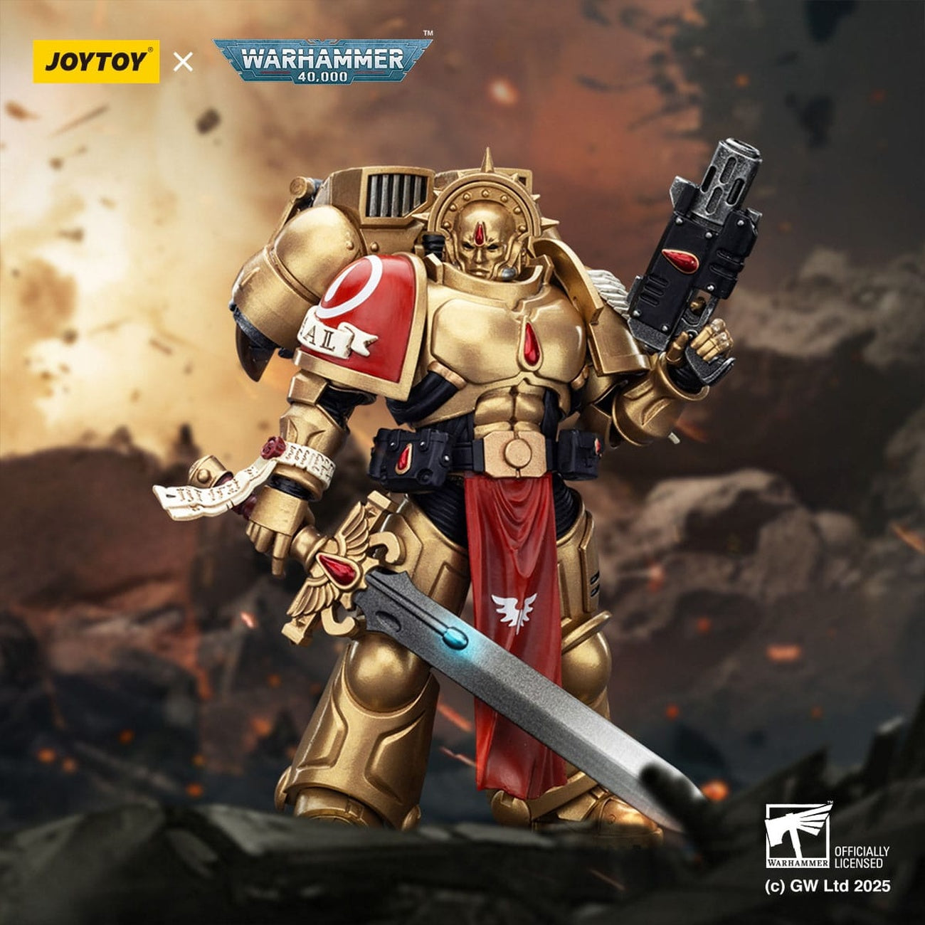 Image produit Warhammer 40,000 : Combat Patrol Blood Angels Figurine articulée Sanguinary Guard 1 avec Inferno Pistol et Encarmine Blade 20 cm