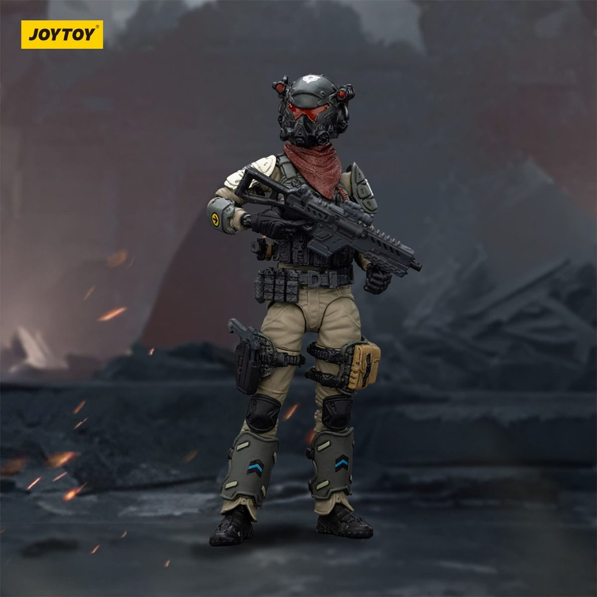 Produktbild APOC Series Dark Source Actionfigur Stellar Scar Assault Team Gravelgold 11 cm