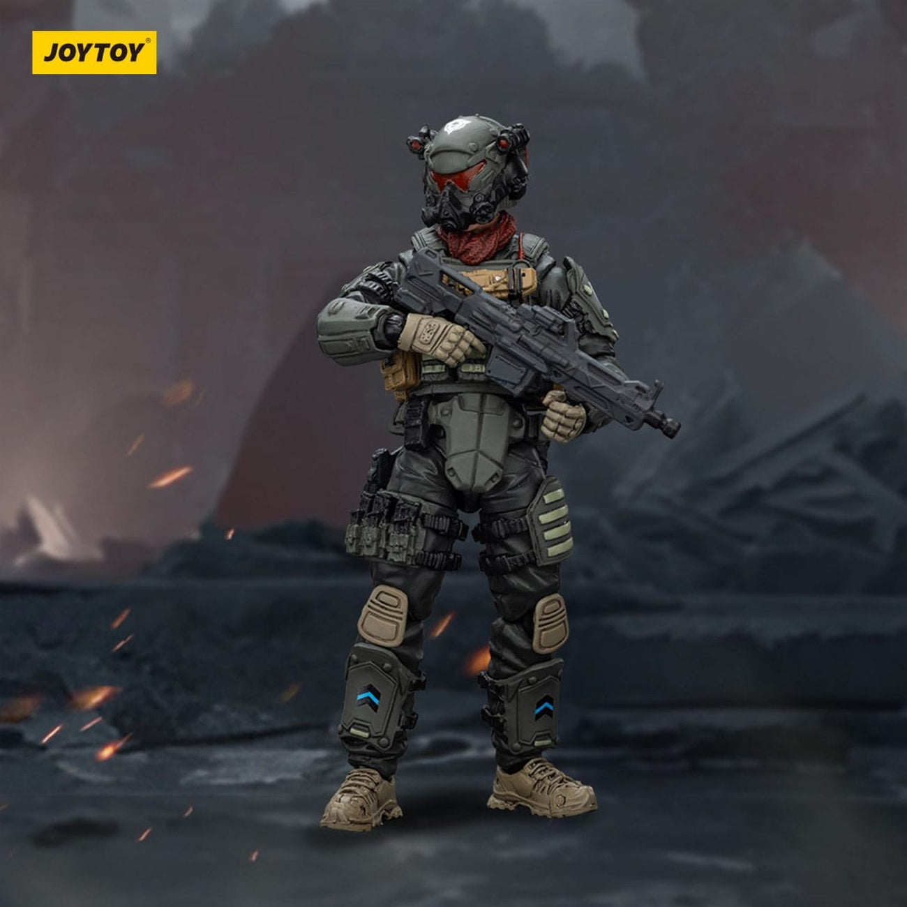 Image produit Figurine d’action APOC Series Dark Source Stellar Scar Assault Team Darksilicon 11 cm