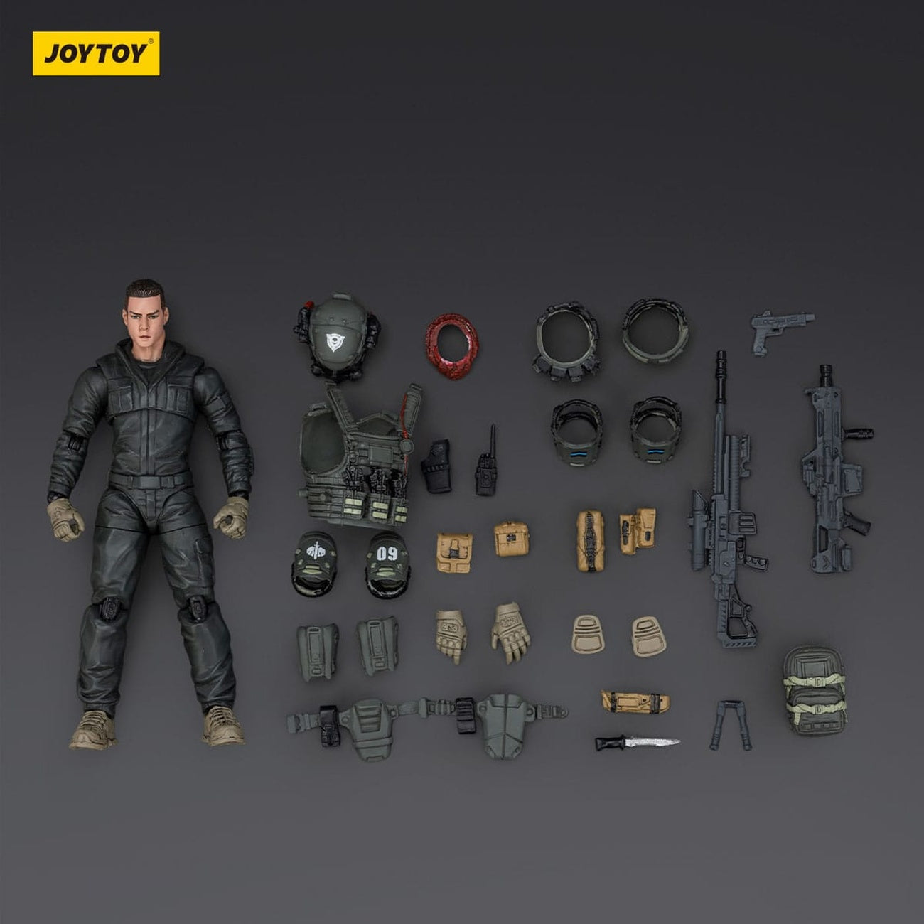Image produit Figurine d’action APOC Series Dark Source Stellar Scar Assault Team Darksilicon 11 cm