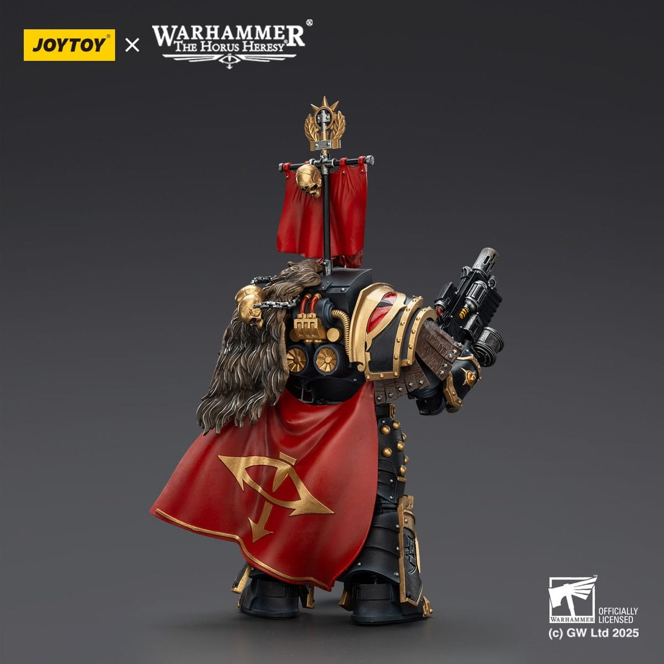 Image produit Warhammer 40,000 : Figurine articulée Sons of Horus Légion Cataphractii Praetor avec Combi-Melta et Power Maul 14 cm