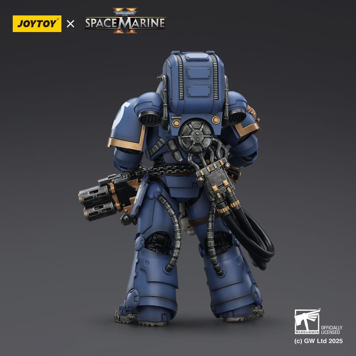 Productafbeelding Warhammer 40,000: Space Marine 2 Actiefiguur Ultramarines Heavy Artificer Armor met Relic Multi-Melta 13 cm