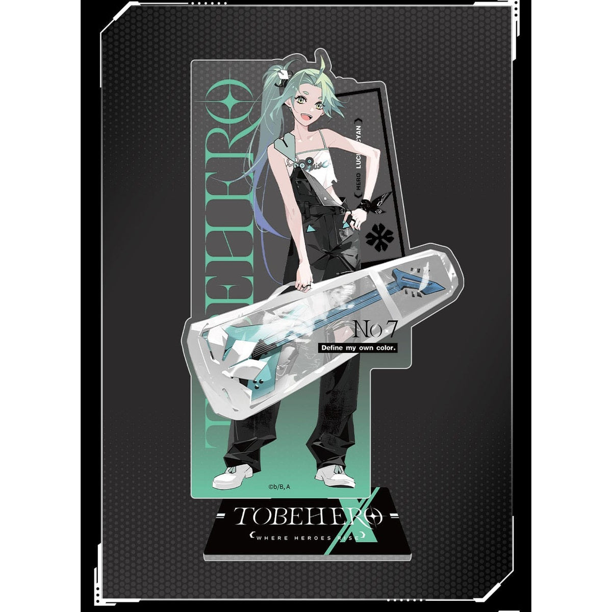 Image produit To Be Hero X Presentoir acrylique Hero Show Series Lucky Cyan 17 cm