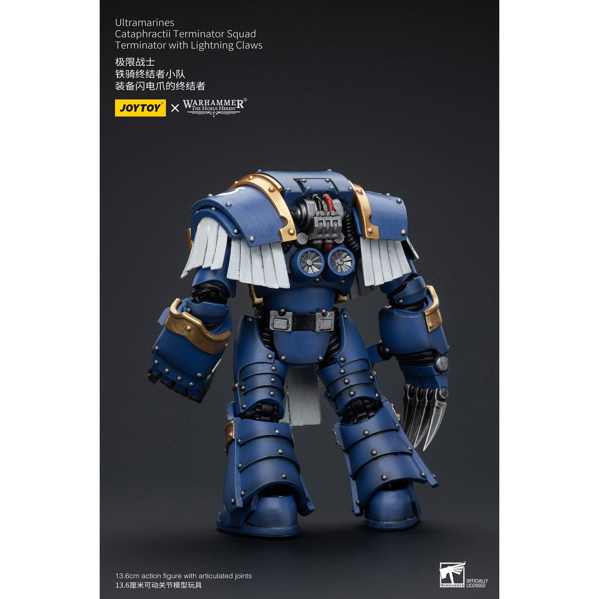 Image produit Warhammer The Horus Heresy figurine articulée 1/18 Ultramarines Cataphractii Terminator Squad Terminator with Lightning Claws 1