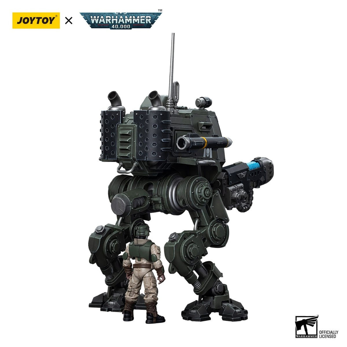 Image produit Figurine articulée Warhammer 40k 1/18 Astra Militarum Cadian Armoured Sentinel 12 cm