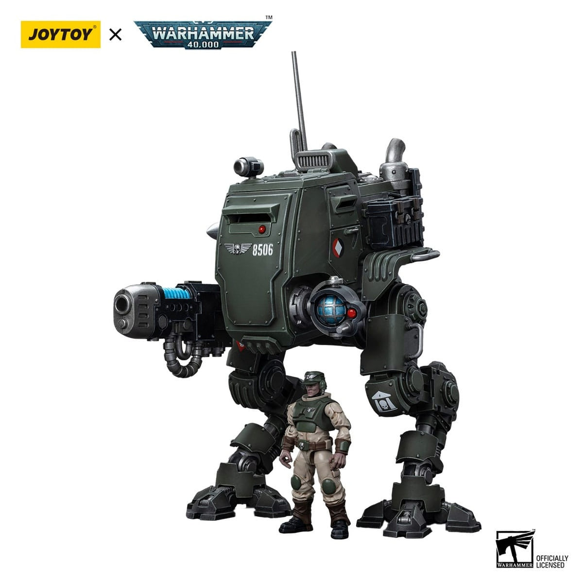 Image produit Figurine articulée Warhammer 40k 1/18 Astra Militarum Cadian Armoured Sentinel 12 cm