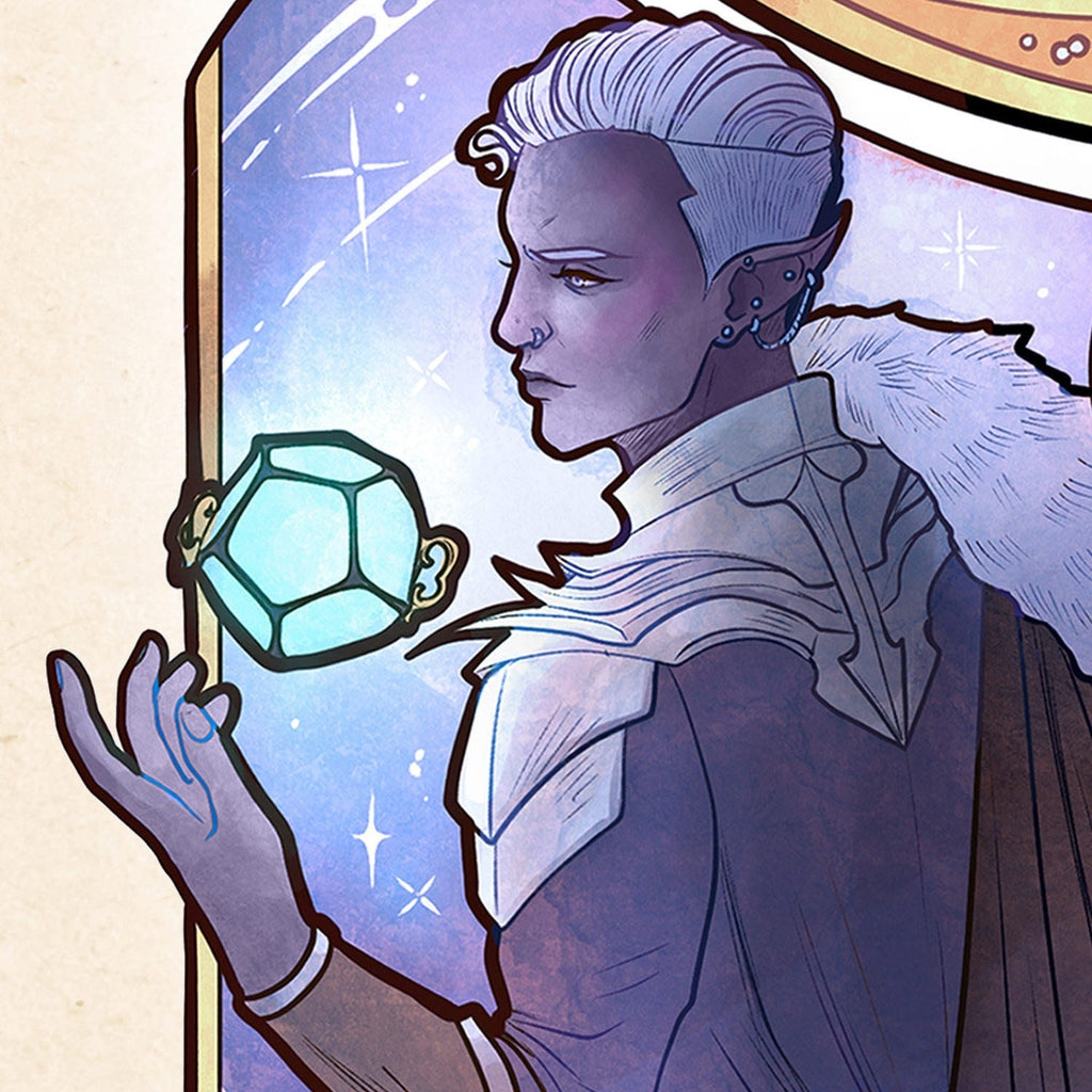 Image produit Critical Role Affiche d’art Matthew Mercer : 10th Anniversary Art Nouveau Illustrations 46 x 28 cm – non encadrée