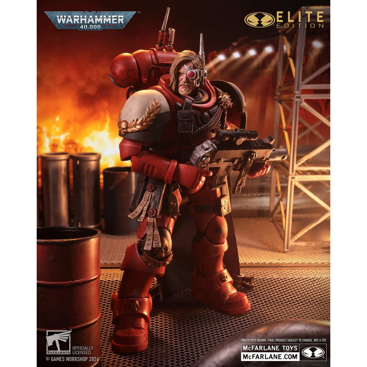 Image produit Warhammer 40 000 Dawn of War figurine articulée McFarlane Elite Edition Captain Cyrus (Dawn of War 4) 20 cm