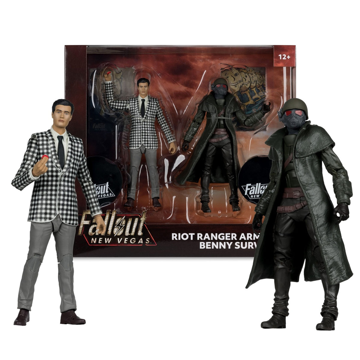 Productafbeelding Fallout: New Vegas Beelden 2-pack Riot Ranger Armor & Benny Survivor 18 cm