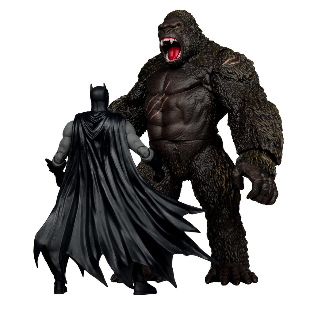 Productafbeelding DC Justice League Monsterverse DC Multiverse Actiefiguren 2-pack Batman & Kong 29 cm