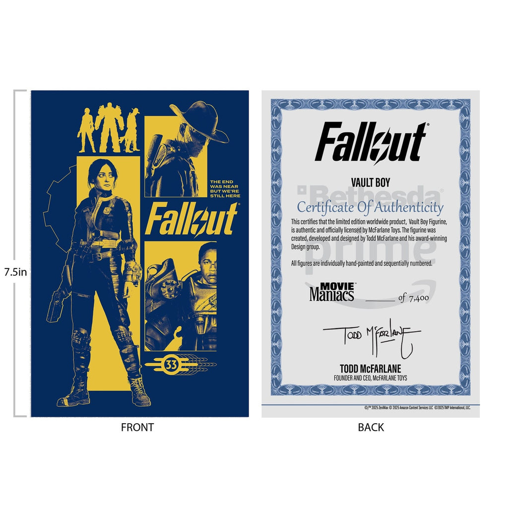 Produktbild Fallout Movie Maniacs Actionfigur Vault Boy Version 3 14 cm