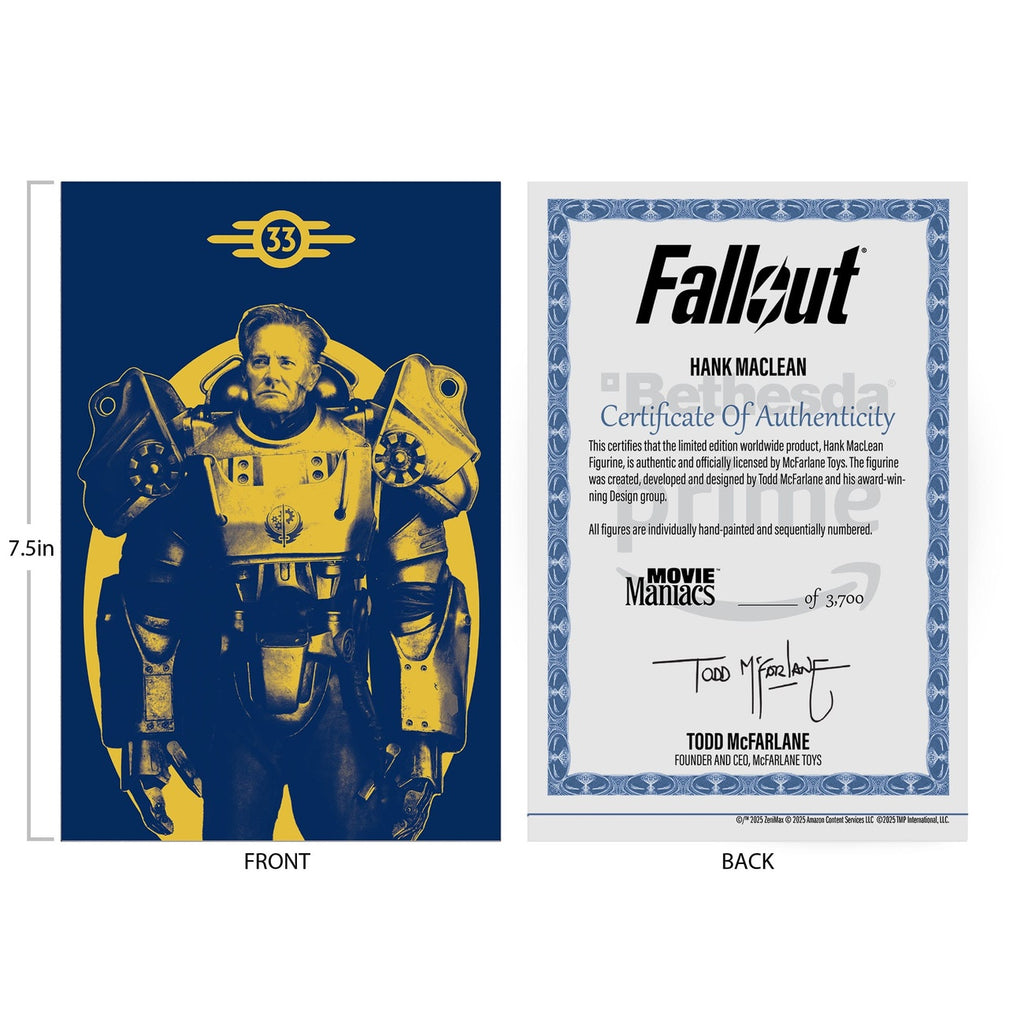 Image produit Fallout Movie Maniacs figurine articulée Hank Maclean (Saison 2) (Red Platinum Edition) 17 cm