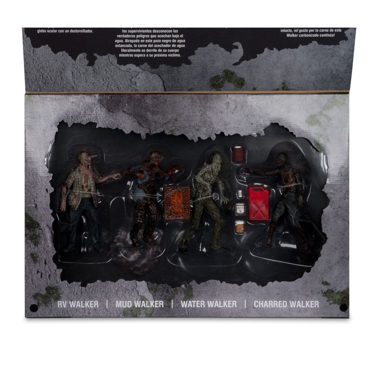 Produktbild The Walking Dead Actionfiguren 4er-Pack Walkers 13 cm