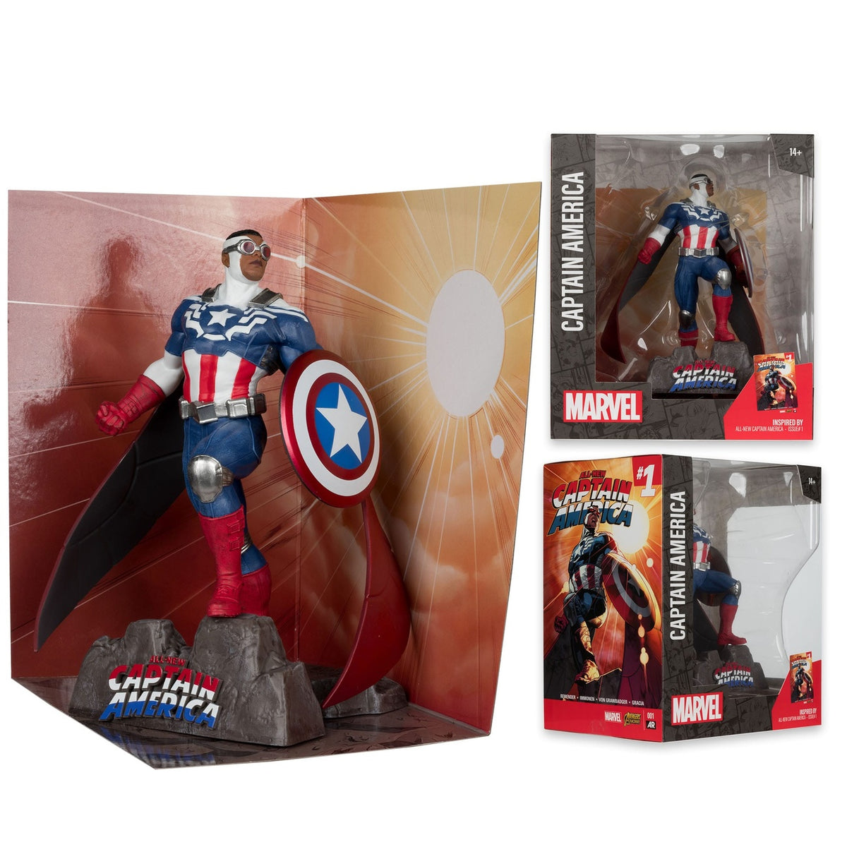 Image produit Marvel Collection Statue PVC 1/10 Captain America (All-New Captain America #1) 17 cm