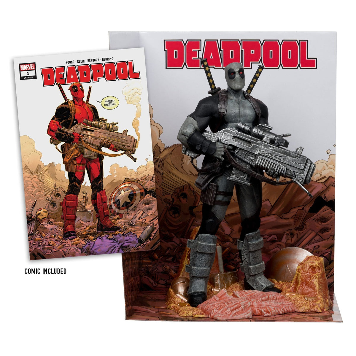 Productafbeelding Marvel Collection PVC Statue 1/6 Deadpool (Deadpool #1) (Grey Suit Chase) 27 cm