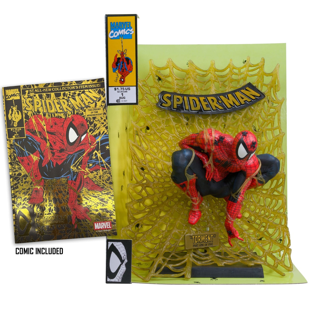 Produktbild Marvel Collection PVC Statue 1/6 Spider-Man (Spider-Man # 1) (Gold Edition) (Gold Label) 15 cm
