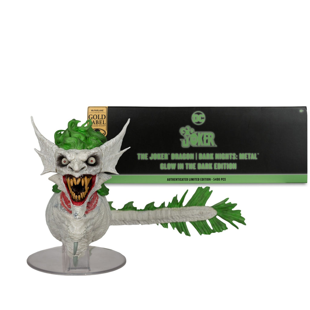 Productafbeelding Dark Nights: Metal DC Multiverse actiefiguur The Joker Dragon Glow in the Dark Edition (Gold Label) 25 cm