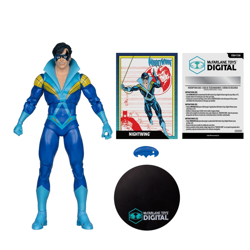 Image produit DC Direct McFarlane Toys Figurine articulée numérique Nightwing (Teen Titans) 18 cm