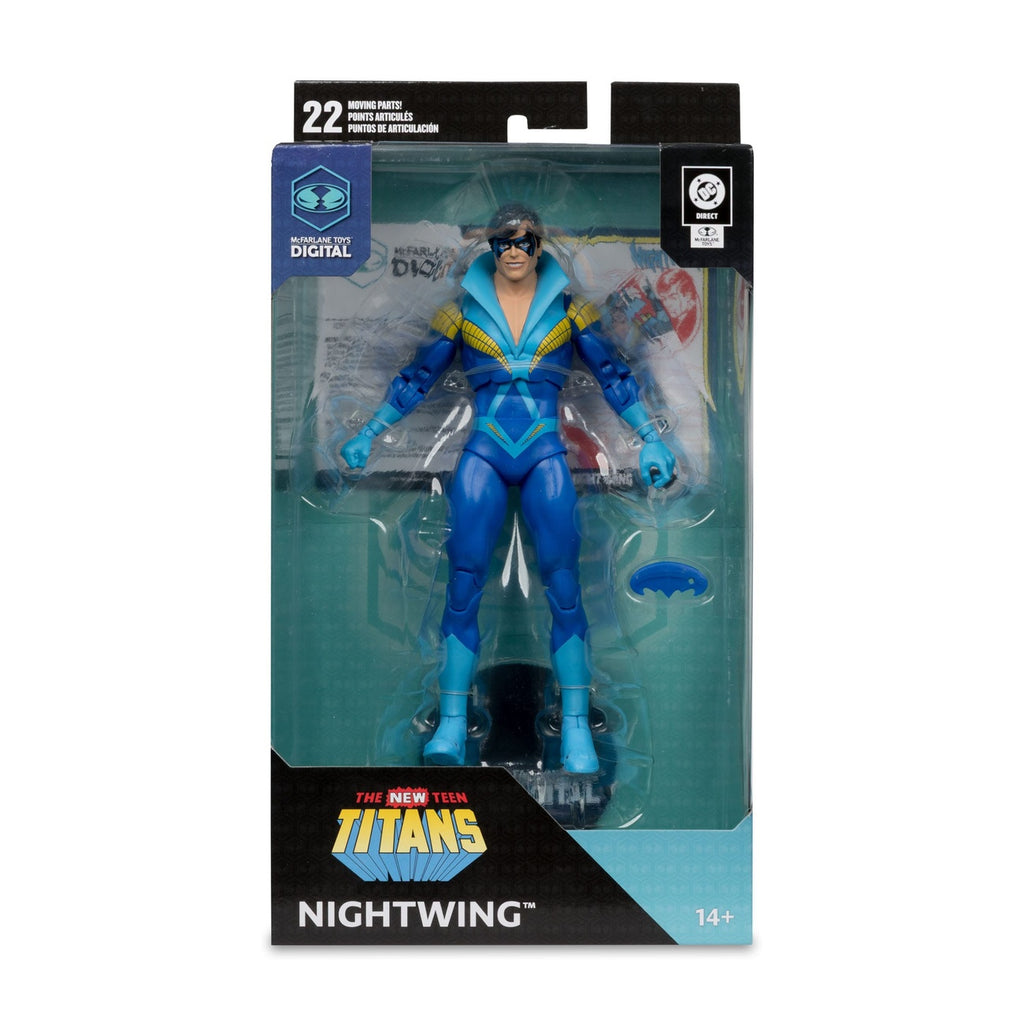 Image produit DC Direct McFarlane Toys Figurine articulée numérique Nightwing (Teen Titans) 18 cm