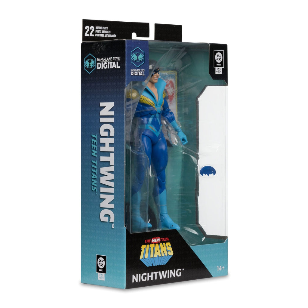 Image produit DC Direct McFarlane Toys Figurine articulée numérique Nightwing (Teen Titans) 18 cm