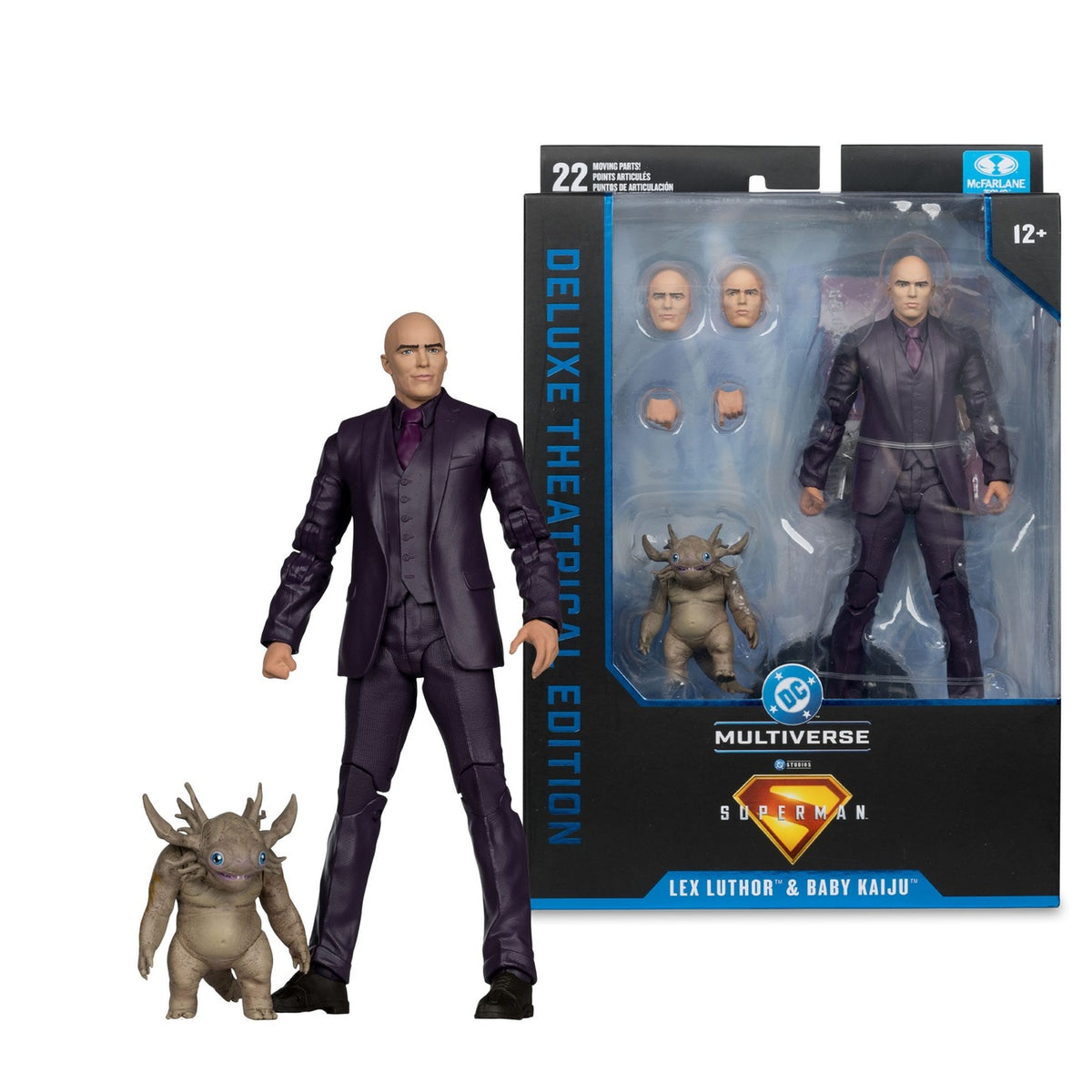 Productafbeelding Superman (2025) DC Multiverse Deluxe Actiefiguur Lex Luthor with Baby Kaiju (Deluxe Theatrical Edition) 18 cm