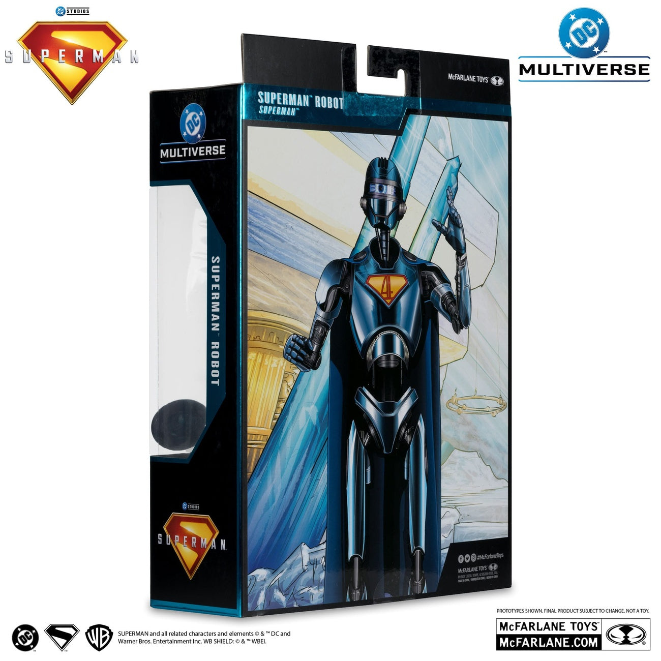 Image produit Superman (2025) DC Multiverse figurine de luxe Superman Robot (Red Platinum Edition) 18 cm