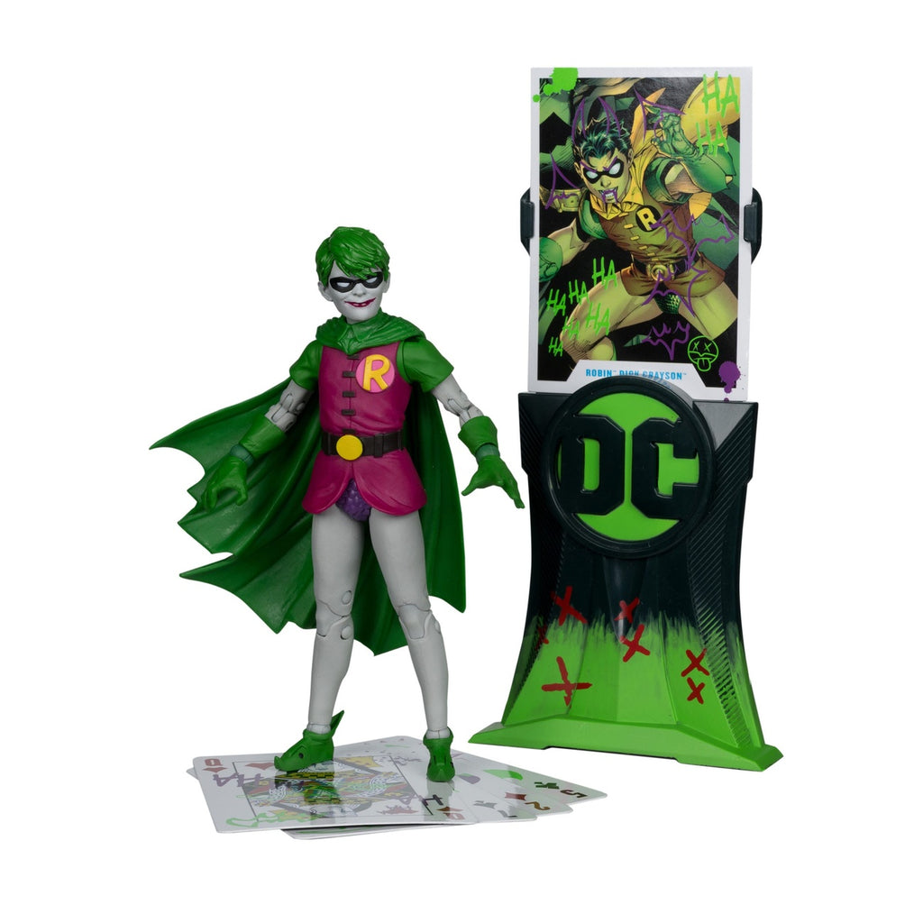 Produktbild DC Rebirth DC Multiverse Actionfigur Robin (Dick Grayson) (Jokerized) (Gold Label) 18 cm