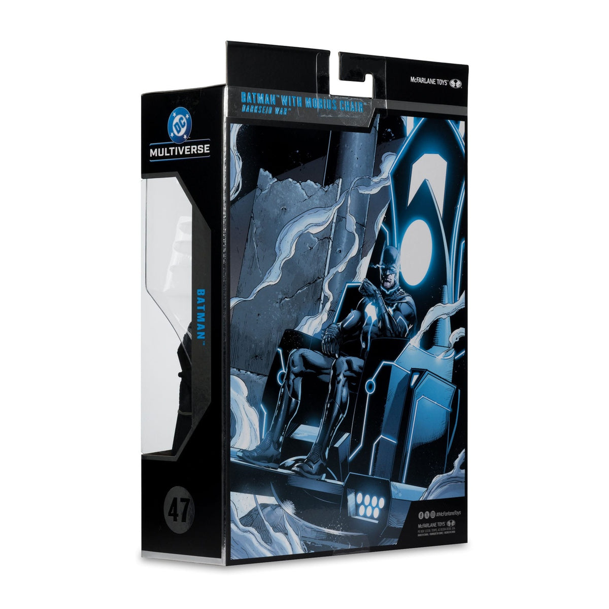 Image produit DC Multiverse McFarlane Collector Edition Figurine d’action n°47 Batman & Mobius Chair (Darkseid War) 18 cm