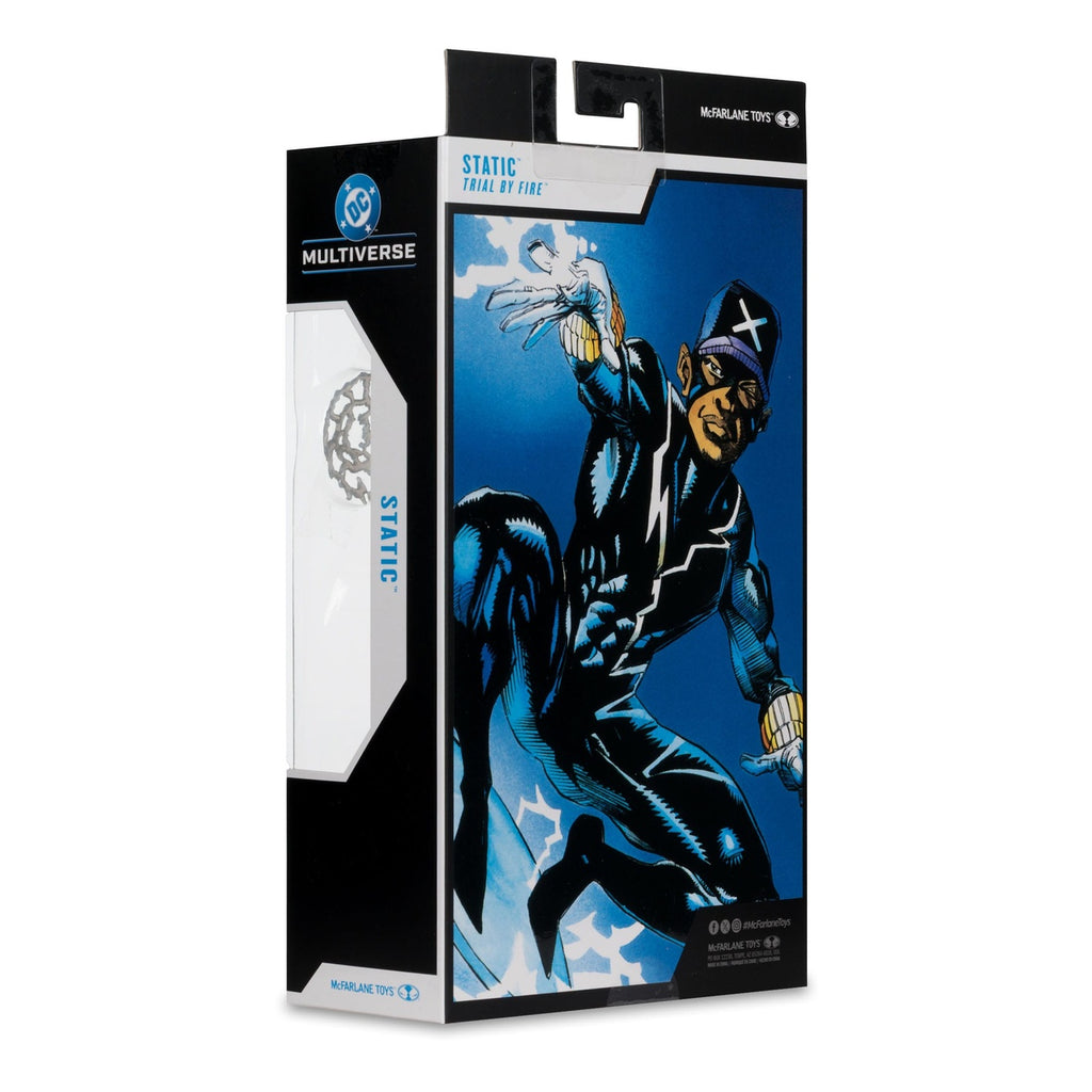 Productafbeelding DC Multiverse actiefiguur Static Shock (Trial by Fire) (Gold Label) 18 cm