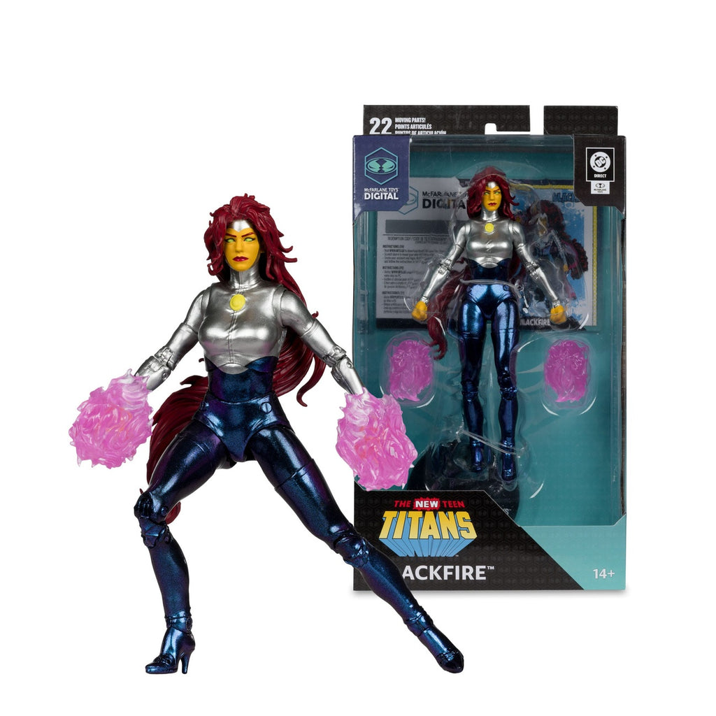 Image produit DC Direct McFarlane Toys figurine d’action digitale Blackfire (The New Teen Titans) 18 cm