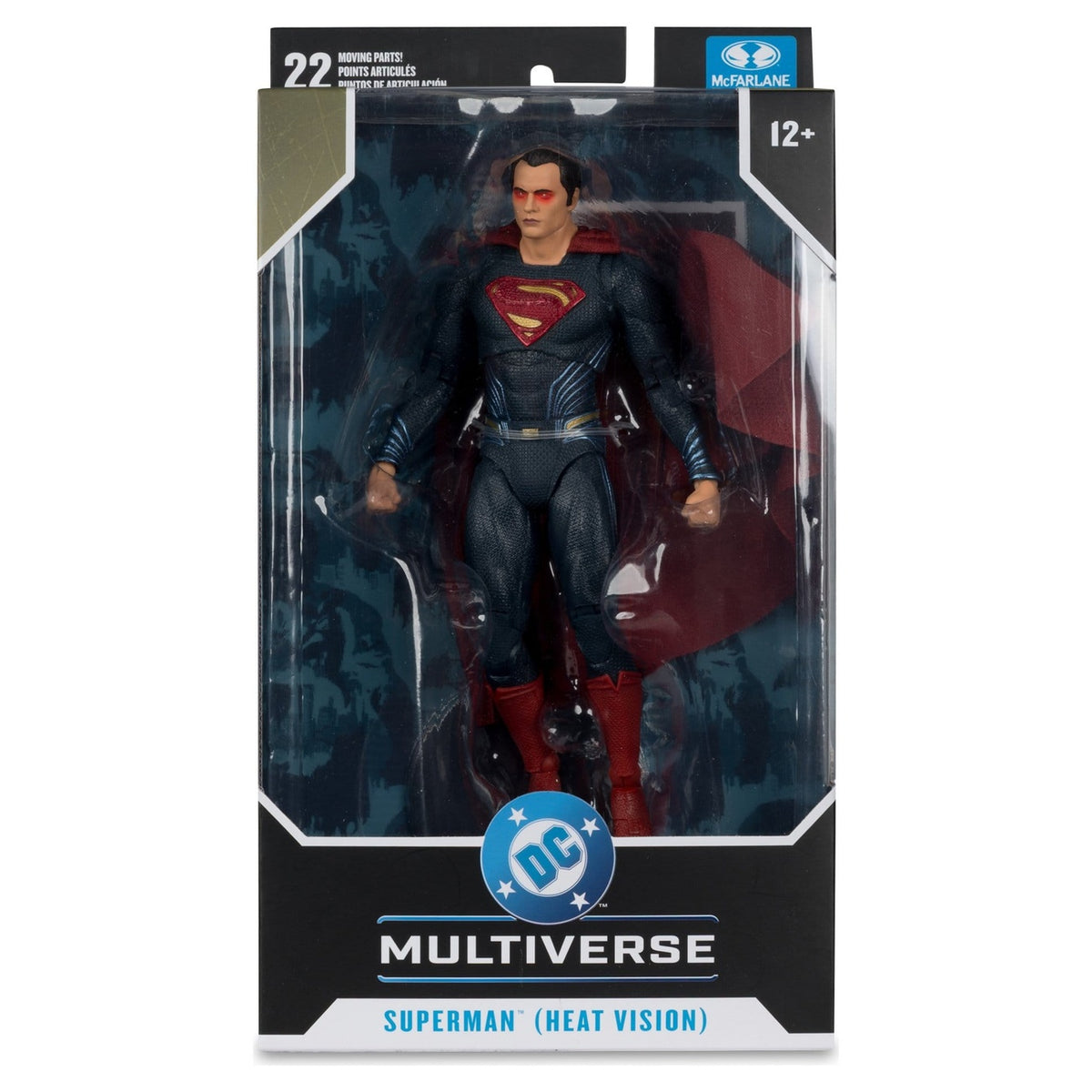 Image produit Batman v Superman : L’Aube de la Justice (2016) Édition Cinéma DC Figurine d’action Superman (Heat Vision) 19 cm