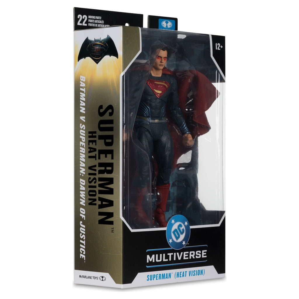 Image produit Batman v Superman : L’Aube de la Justice (2016) Édition Cinéma DC Figurine d’action Superman (Heat Vision) 19 cm