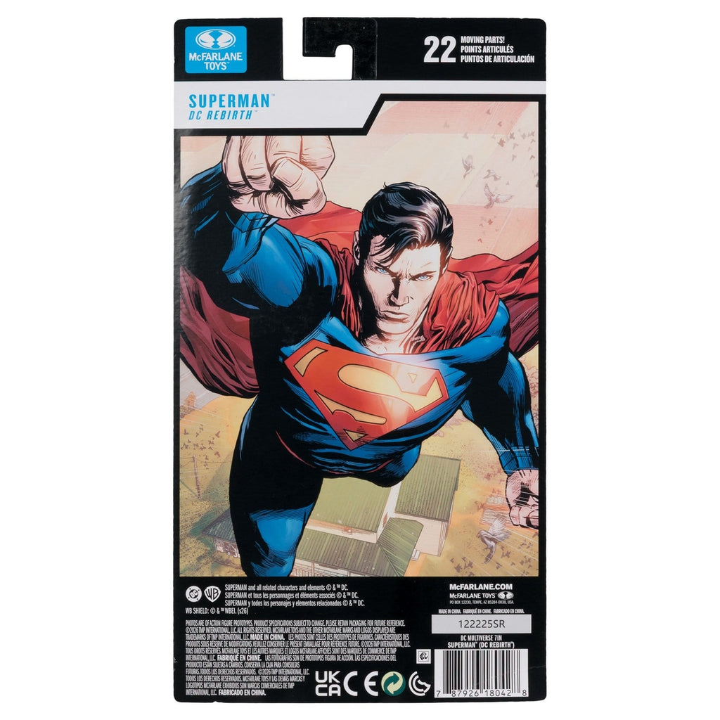 Image produit DC Multiverse Figurine articulée Superman (Rebirth) (Blister Card) 18 cm