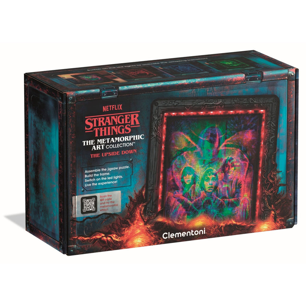 Image produit Stranger Things Metamorphic Art Collection Puzzle avec effet phosphorescent The Upside (520 pièces)