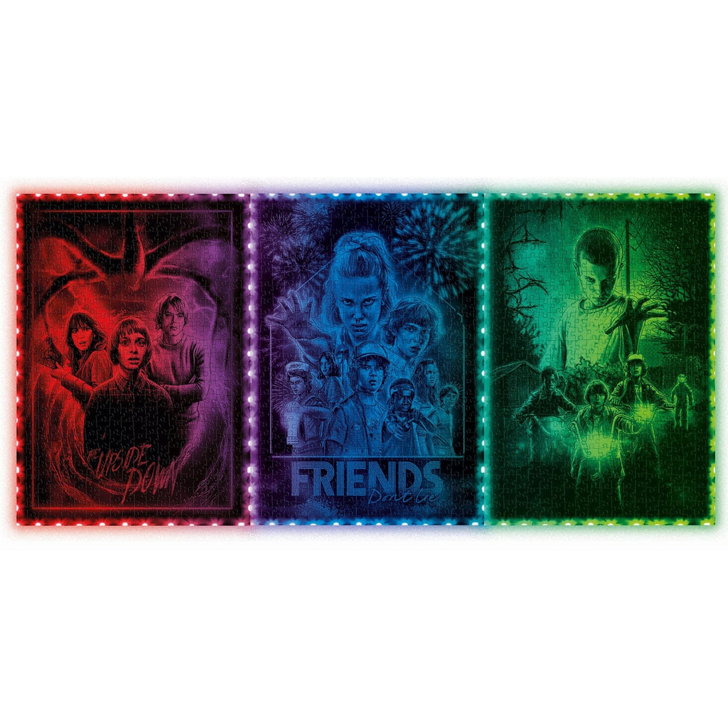 Image produit Stranger Things Metamorphic Art Collection Puzzle avec effet phosphorescent The Upside (520 pièces)