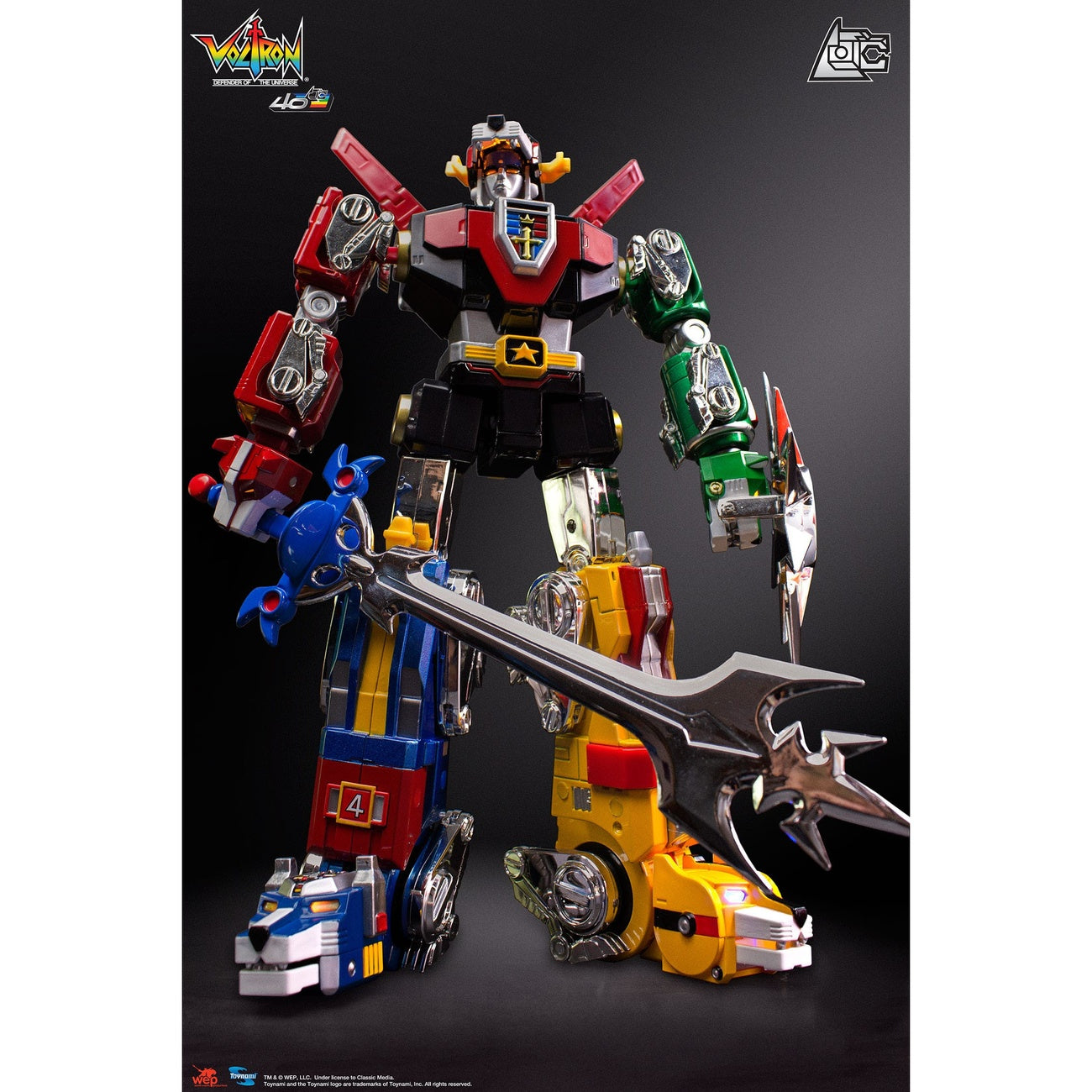 Image produit Voltron Figurine d'action Coffret cadeau 40e Anniversary Collector's Edition 27 cm