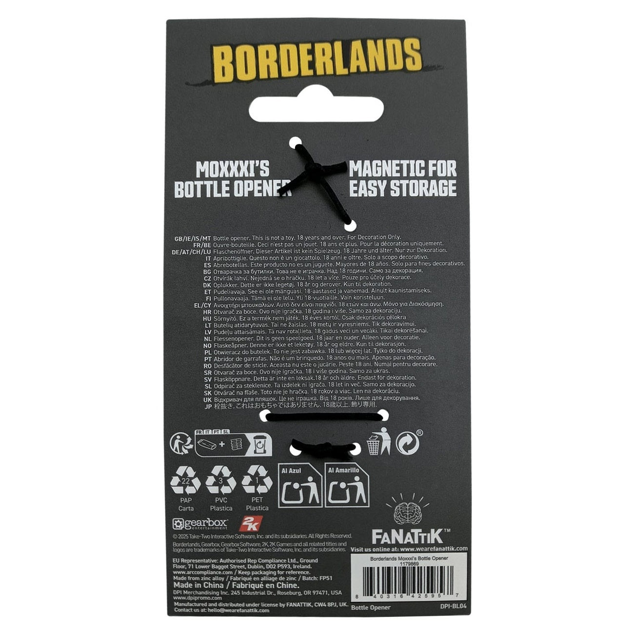 Image produit Borderlands Décapsuleur Mad Moxxi