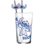Image produit Lilo & Stitch gobelet en verre avec pailles Stitch 485 ml