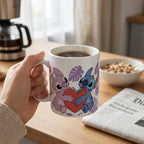 Image produit Mug Lilo & Stitch Angel & Stitch Heart 325 ml
