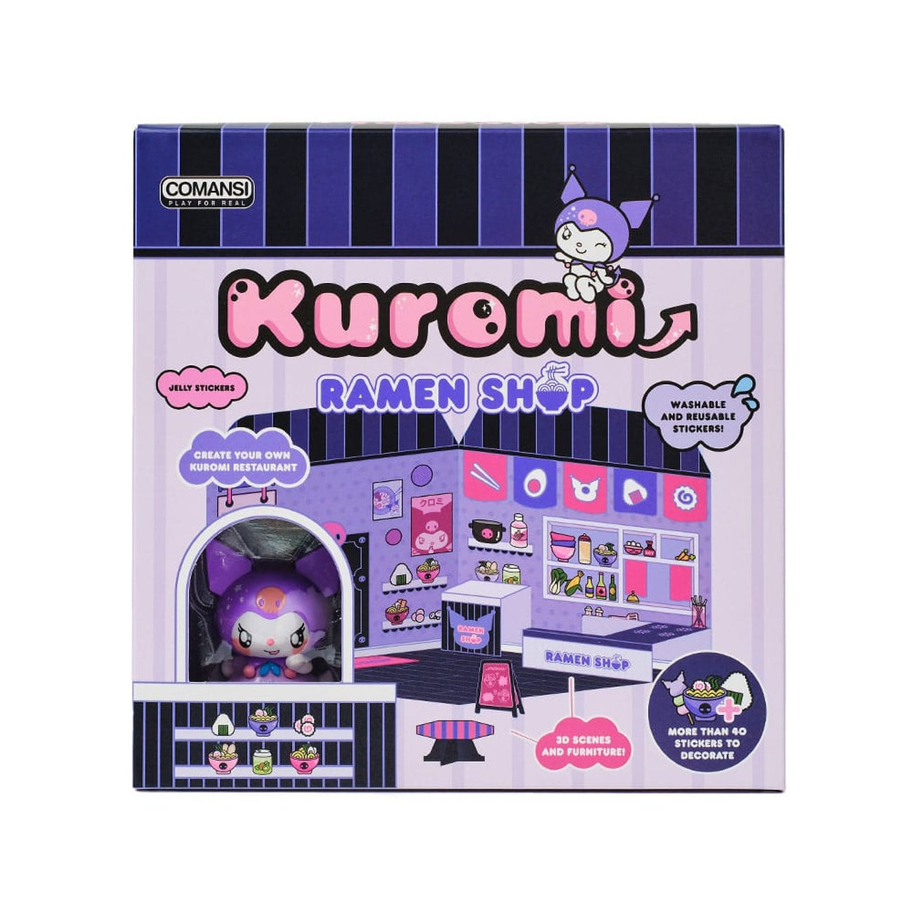 Product image Hello Kitty and Friends Mini Figure Sticker House Kuromi Ramen Shop