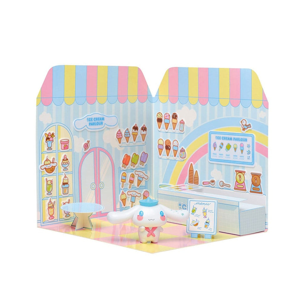 Image produit Hello Kitty and Friends Mini Figurine Sticker House Cinnamoroll Ice Cream Parlour