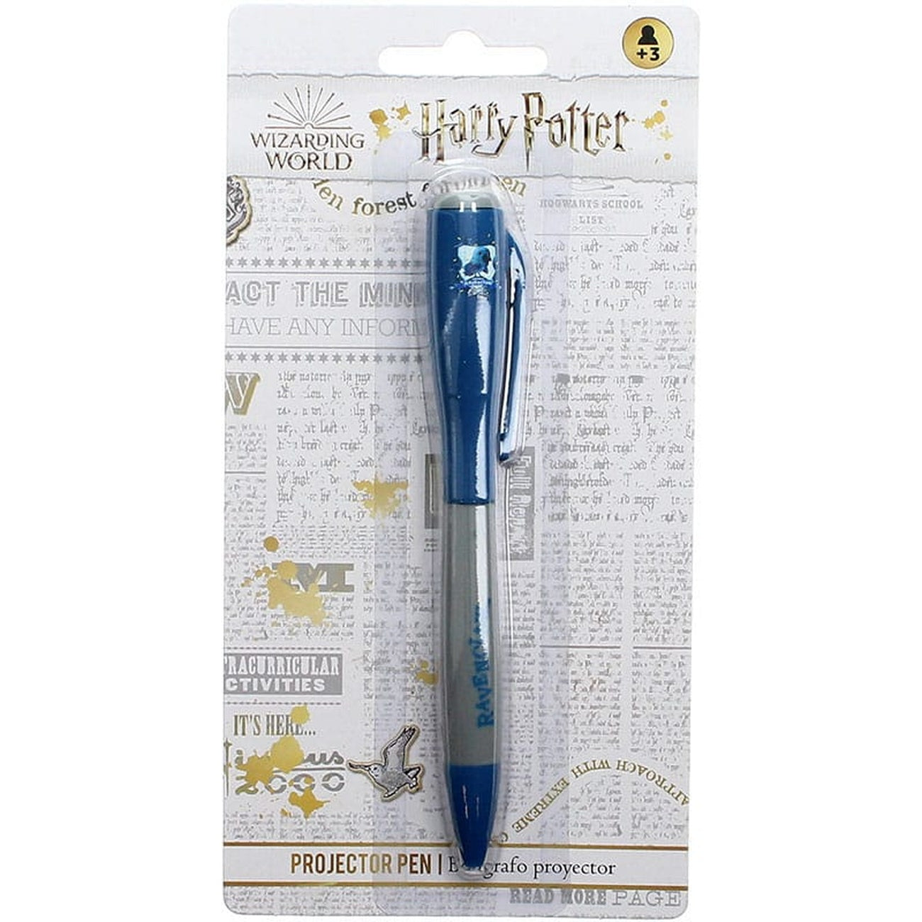 Productafbeelding Harry Potter Balpen met lichtprojector Ravenclaw
