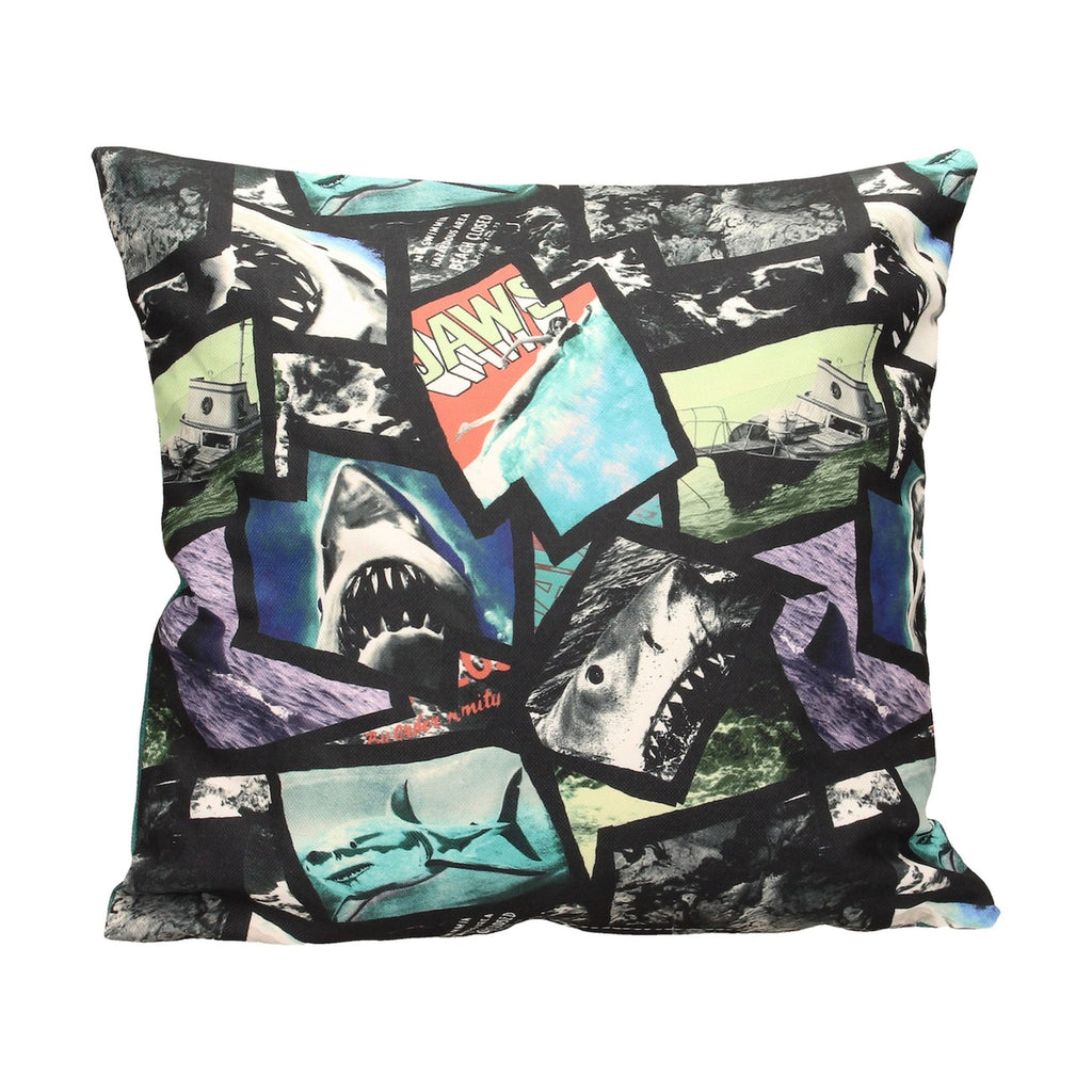 Productafbeelding Jaws Kussen Poster Collage 45 cm