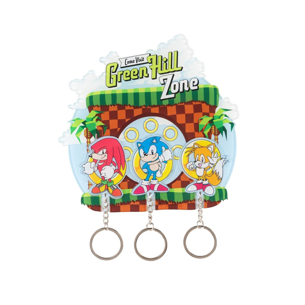 Produktbild Sonic the Hedgehog Schlüsselbrett inkl. 3 Schlüsselanhänger